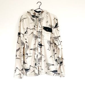 Hooded Bird Button Down Shirt